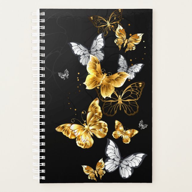 Papillons blancs et dorés (Devant)
