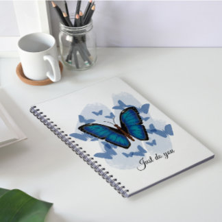 Papillons bleus - Cahier classique