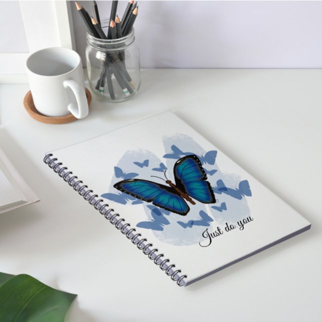 Papillons bleus - Cahier classique (Créateur téléchargé)