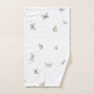 Papillons bleus et crème Charmante Faune des jard