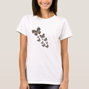 Papillons colorés   Boho artistique vol TShirt