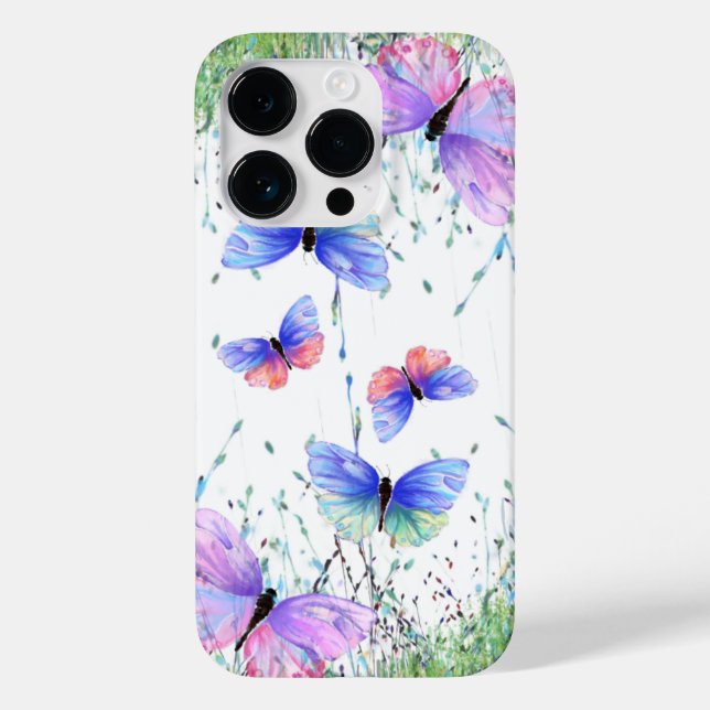 Papillons coques iphone de printemps volant dans l (Verso)