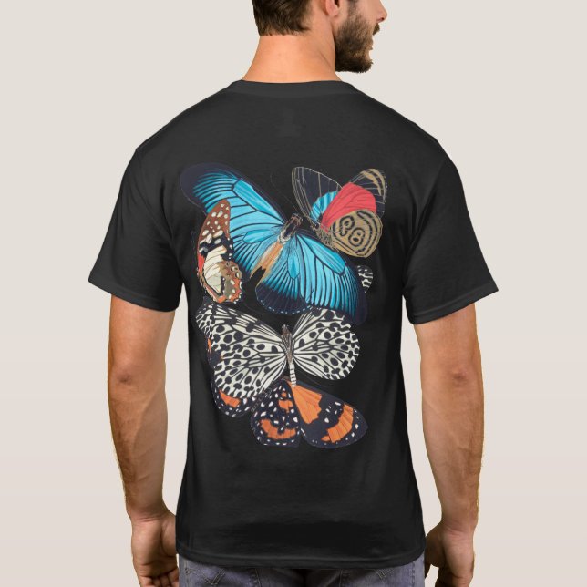 Papillons dans mon sweat - shirt à capuche arrière (Dos)