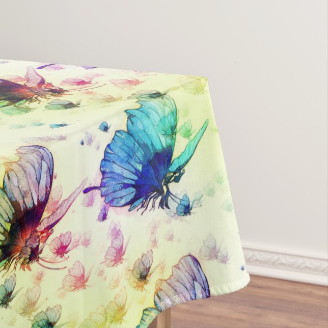 Papillons d'aquarelle nappe (In Situ)