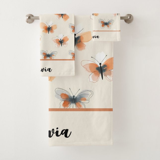 Papillons d'art en ligne élégants (En situation)