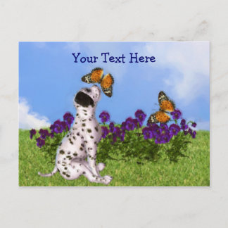 Papillons de marionnettes dalmate Carte postale pe