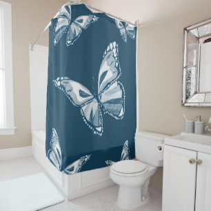 Papillons de rideau de douche