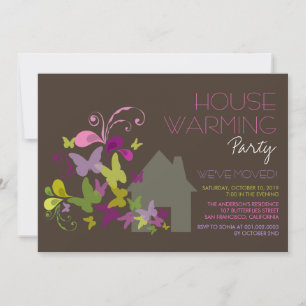 Papillons Deco Feuilles Maison Invitation du Parti