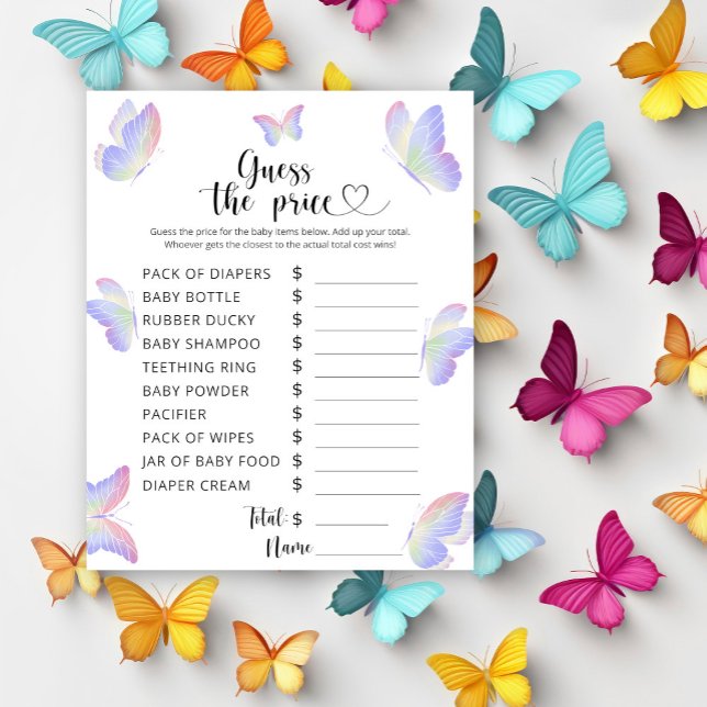 Papillons - Devinez le prix ! Jeu (Créateur téléchargé)