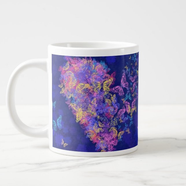 Papillons du coeur Mug café (Gauche)