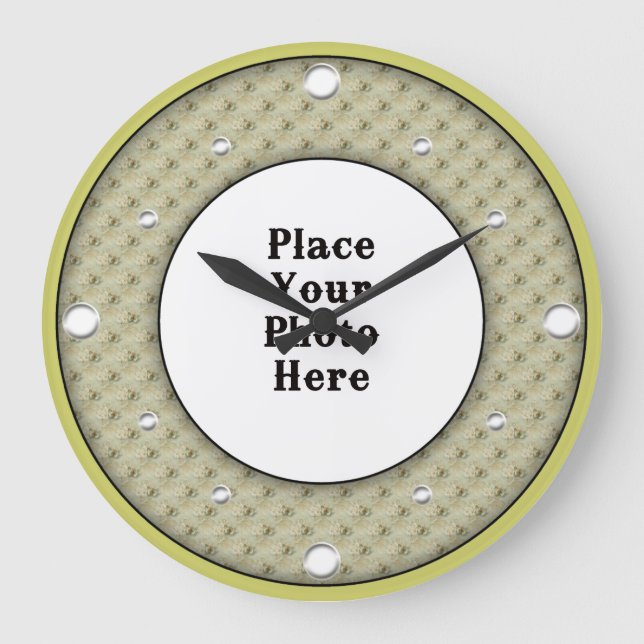 Papillons encadrez votre horloge murale photo (Recto)