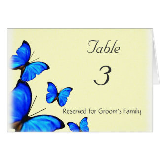 Papillons épousant la carte de nombre de Tableau