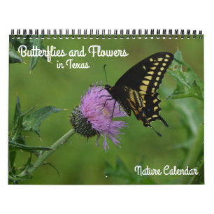 Papillons et fleurs dans le calendrier naturel du 