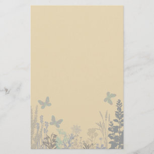 Papillons et fleurs Papeterie