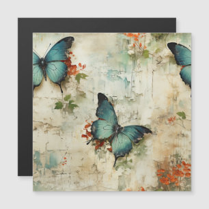 Papillons et fleurs Vintages colorés (12)