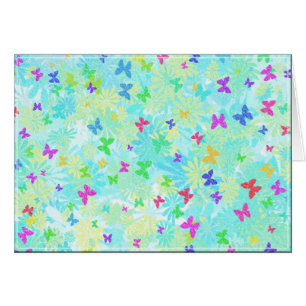 Papillons et marguerites colorés par Shirley Taylo