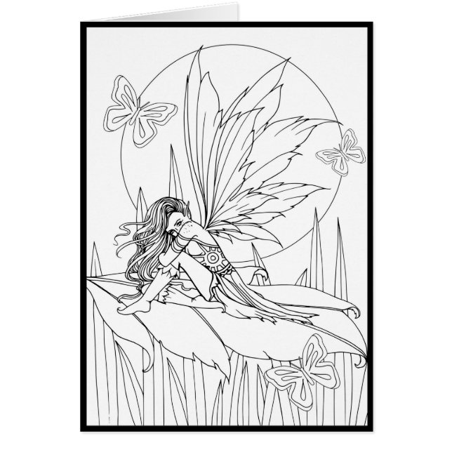 Papillons Fleur Mignonne Couleur Fée Votre Propre  (Devant)