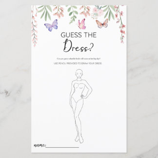 Papillons Guess Dress Fête des mariées Jeu