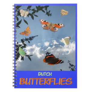 Papillons Hollandais Poussière. Carnet texte