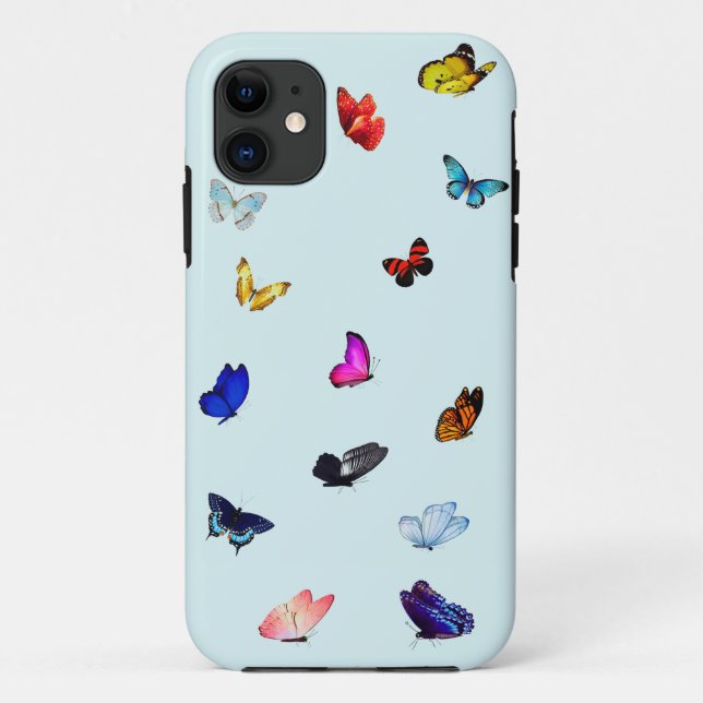 Papillons iPhone 11 Coque dur (Dos)