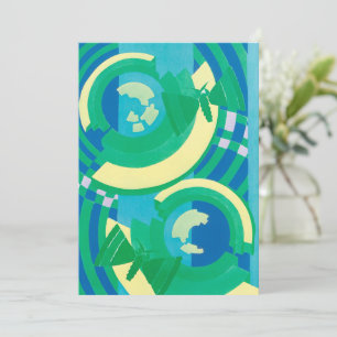 Papillons Jazz Pochoir Art Déco vintage