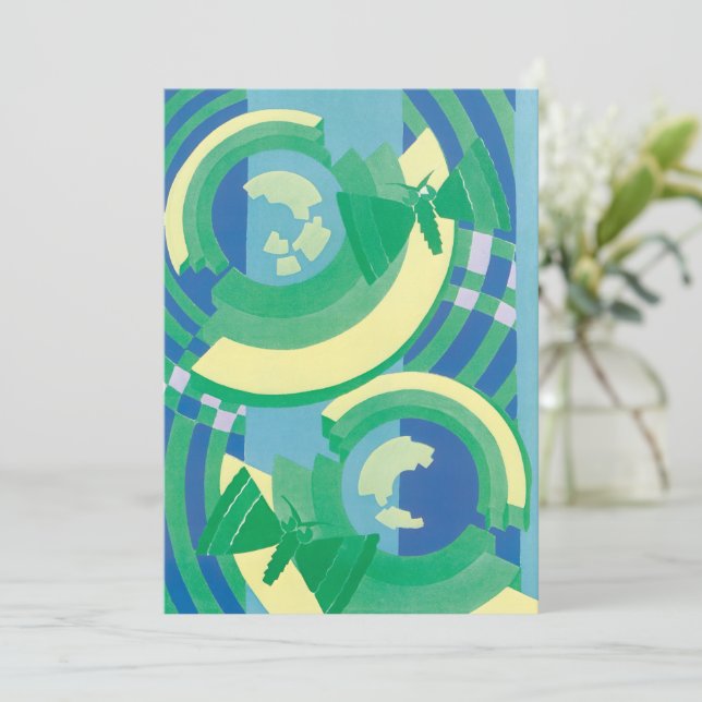 Papillons Jazz Pochoir Art Déco vintage (Debout devant)