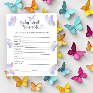 Papillons - Jeu de mots mêlés pour bébé