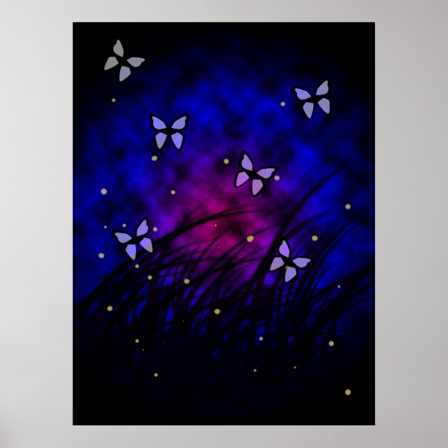 Papillons la nuit Poster (Devant)