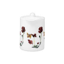 Papillons Le Pavot Fleurit L'Art Floral