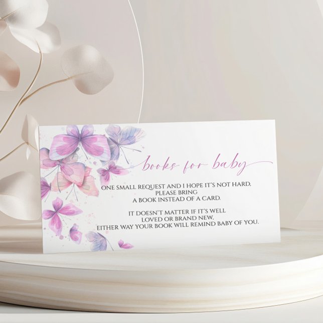 Papillons Livre pour la carte de boîtier pour bébé (Créateur téléchargé)