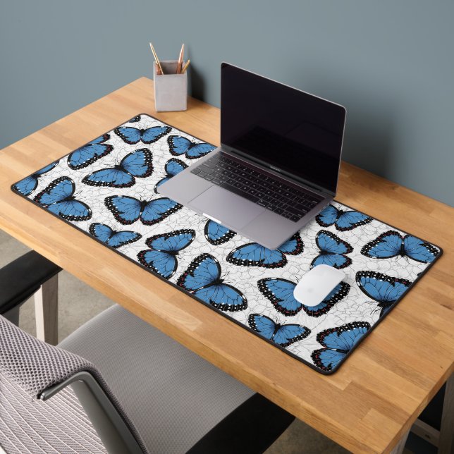 Papillons morpho bleu (Bureau 2)