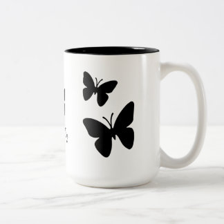 Papillons noirs - tasse