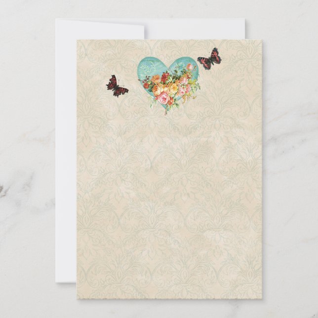 Papillons papillons Rose vintages Roses (Devant)