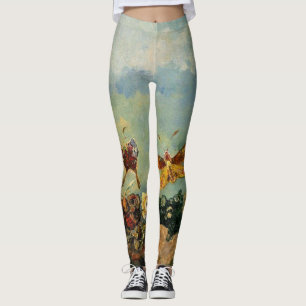 Papillons par Odilon Redon Leggings