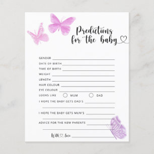 Papillons - prédictions et conseils pour bébé