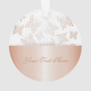 Papillons Rose Gold Personnaliser