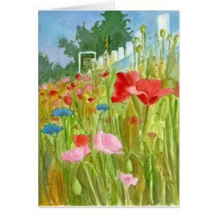 Papillons rose rouge Aquarelle Fleurs vierges