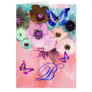 PAPILLONS, ROSES TURQUOISES ROSES ET FLEURS