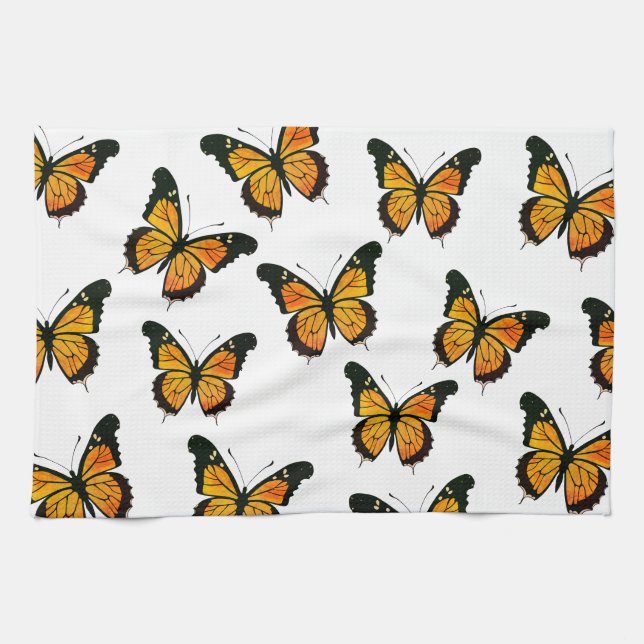Papillons Serviette de cuisine (Horizontal)