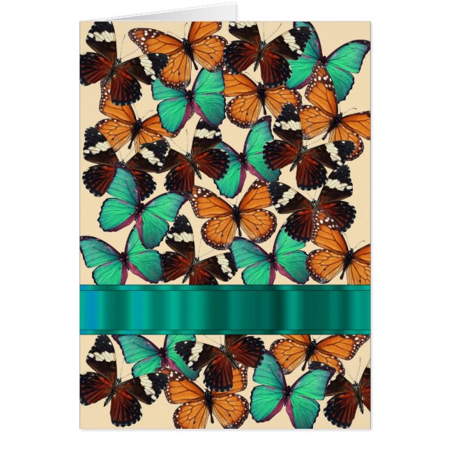 Papillons verts et oranges (Devant)