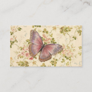 Papillons & Vines Shabby Chic Cartes personnalisab