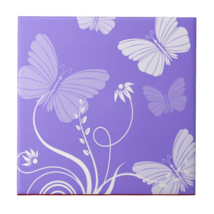 Papillons violets Carreaux
