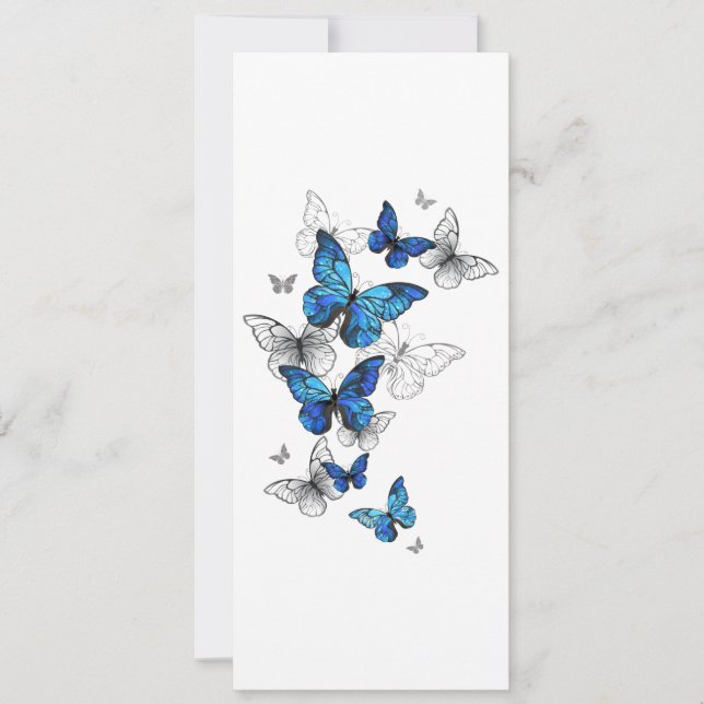 Papillons volants bleus Morpho (Devant)