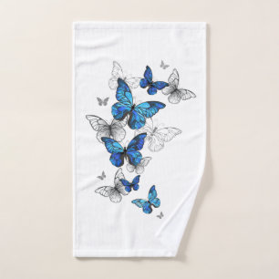 Papillons volants bleus Morpho