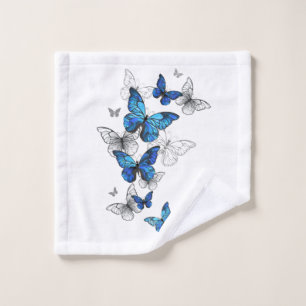Papillons volants bleus Morpho