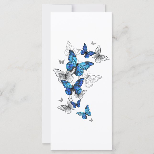 Papillons volants bleus Morpho (Devant)