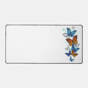 Papillons volants Morpho et Monarch