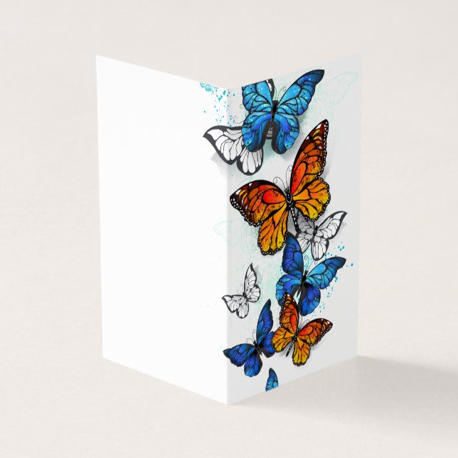 Papillons volants Morpho et Monarch (Outside)