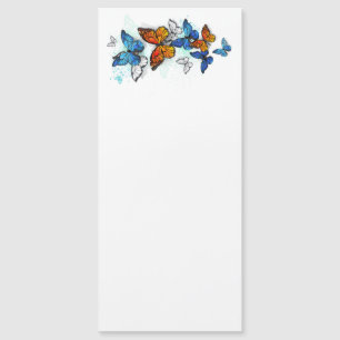 Papillons volants Morpho et Monarch