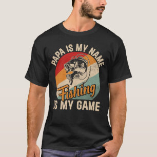 Pappas mon nom pêche le jeu homme t-shirt